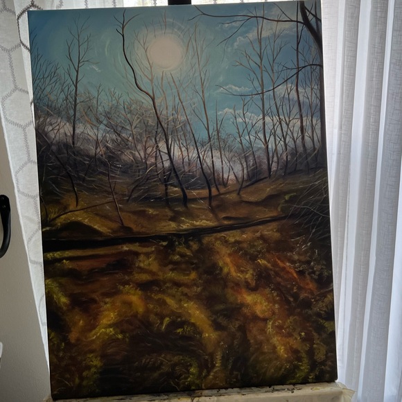 Oil Paint on Gallery wrapped Canvas - Picture 2 of 2